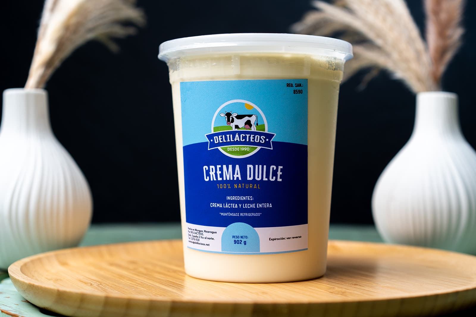 Presentación de Crema Dulce